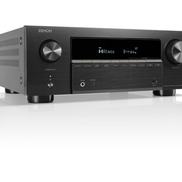 Denon AVC-X3900H Receptor AV 8K de 9.4 Canales, Dolby Atmos, DTS:X, Auro-3D, IMAX Enhanced, HEOS Multiroom, 4K/120Hz Gaming, Dirac Live Ready, Bluetooth, Wi‑Fi - Negro