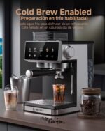 AMZCHEF Cafetera Espresso con Molinillo, 20 bares, Cold Brew - Image 7