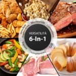 Toshiba Microondas 6 en 1 combinado con AirFry, 26 litros, Chef Defrost, cocción a vapor, 10 modos, menús automáticos, microondas 900 W, parrilla 1000 W, negro-MW3-AC26SFI(BK) - Image 3