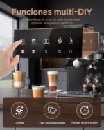 AMZCHEF Cafetera Espresso con Molinillo, 20 bares, Cold Brew - Image 5