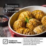 Hisense BIM320G52MG - Microondas integrable, 20L, Fondo 35cm, Autolimpieza Hidrolítica, Programas Automáticos, Cocción Multietapa, Descongelado por Tiempo y Peso, Cristal Negro Mate - Image 4