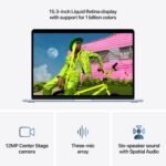 Apple MacBook Air de 15,3 Pulgadas con Chip M5: Pantalla Liquid Retina, CPU de 10 núcleos, GPU de 10 núcleos, 16 GB de Memoria unificada, 512GB de SSD, Wi-Fi 7,Teclado portugués; Azul Cielo - Image 3