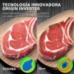 Toshiba Microondas 6 en 1 combinado con AirFry, 26 litros, Chef Defrost, cocción a vapor, 10 modos, menús automáticos, microondas 900 W, parrilla 1000 W, negro-MW3-AC26SFI(BK) - Image 6