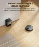 uninell Robot Aspirador y fregona con estación de Vaciado automático, succión de 7000 Pa para Pelo de Mascotas en alfombras, navegación LiDAR CREA Zonas de exclusión, silencioso, Funciona con Alexa - Image 7