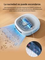 EUREKA J20 Robot Aspirador y Fregasuelos, Succión de 8000Pa, Diseño de Mopa con Secado Automático, Evitación de Obstáculos, Detección de Alfombras, Estación Base Autolimpiable, Control por Voz - Image 5