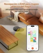 uninell Robot Aspirador y fregona con estación de Vaciado automático, succión de 7000 Pa para Pelo de Mascotas en alfombras, navegación LiDAR CREA Zonas de exclusión, silencioso, Funciona con Alexa - Image 4