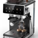 AMZCHEF Cafetera Espresso con Molinillo, 20 bares, Cold Brew