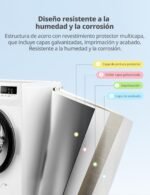 COMFEE' Lavadora 7kg Ultradelgado 40cm Clase A-10% 1200RPM CFP01EW70W - Image 6