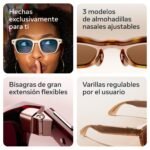 Meta Fury, Classic Black | Gafas con IA para mujeres y hombres — Meta AI, cámara de 12 MP, traducción en tiempo real — Resolución 3K HD — Más de 8 horas de batería — Lentes en marrón degradado - Image 7