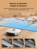 EUREKA J20 Robot Aspirador y Fregasuelos, Succión de 8000Pa, Diseño de Mopa con Secado Automático, Evitación de Obstáculos, Detección de Alfombras, Estación Base Autolimpiable, Control por Voz - Image 7