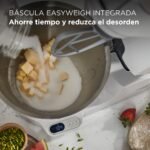 Kenwood Titanium Chef Baker KVC65.001WH - Robot de cocina con báscula integrada (1200 W, incluye 3 utensilios de pastelería, espátula y protector contra salpicaduras), color blanco - Image 2