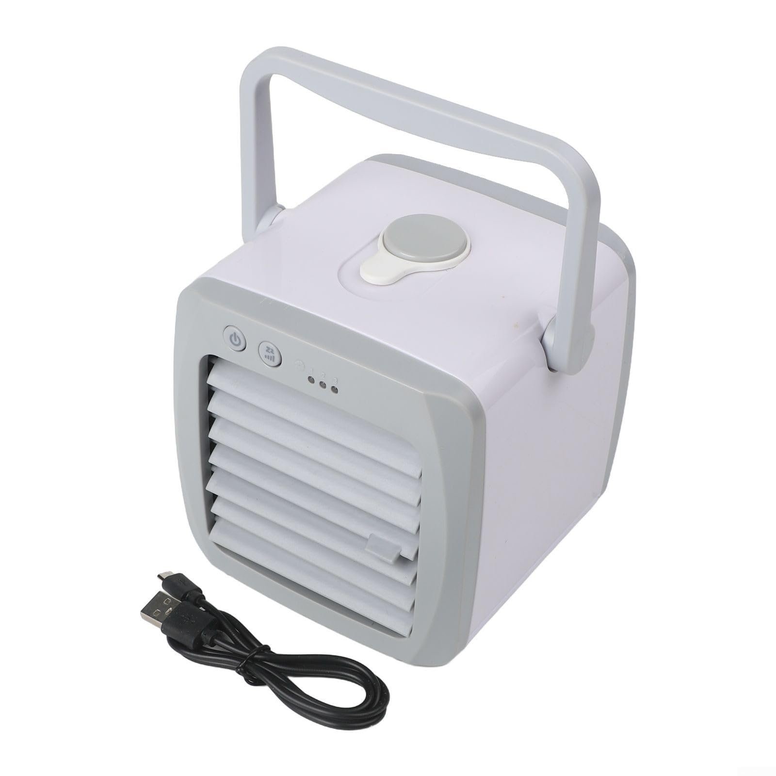Aire acondicionado pequeño para coche, acondicionador portátil pequeño enfriador de aire personal, humidificador evaporativo compacto para oficina en casa