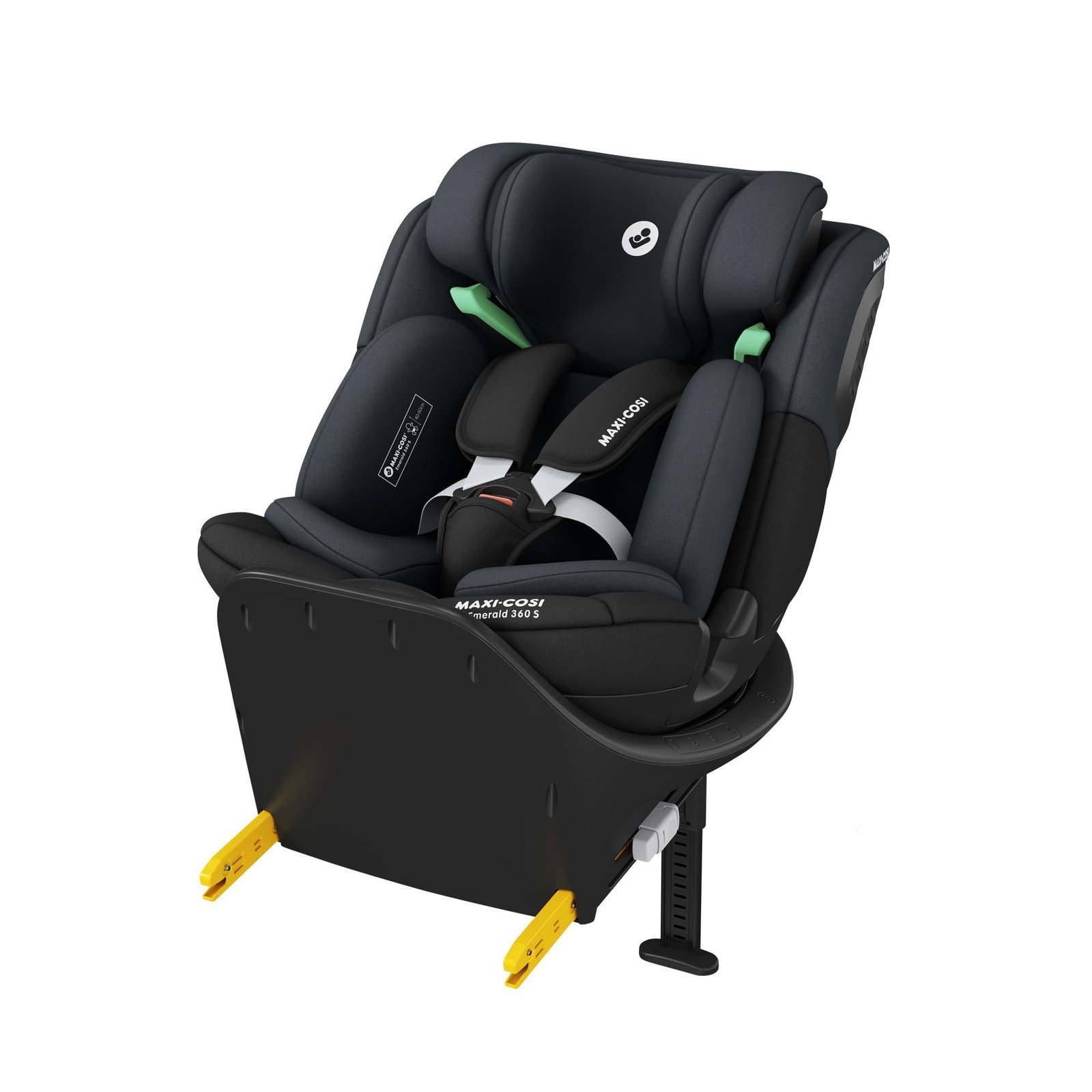 Maxi-Cosi Emerald 360 S i-Size, Silla Coche ISOFIX, 40–150cm, Tonal Black